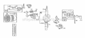 Piston Group Diagram and Parts List for  Briggs and Stratton Engine